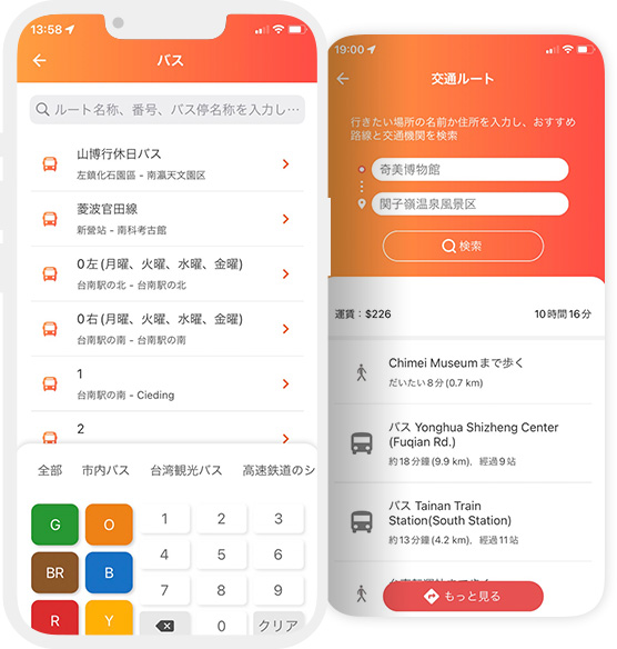 詳細な交通情報