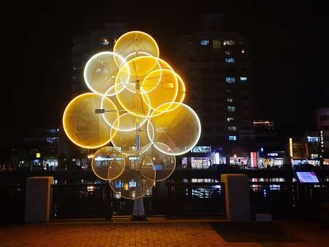 安平燈區-往事河光(臺南市政府提供)