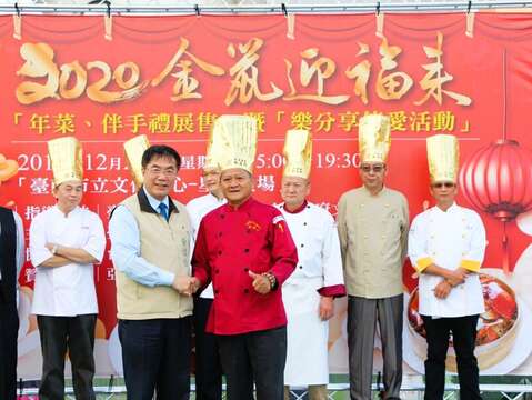 郭春發曾多次參與由臺南市政府主辦的美食活動。（郭春發提供）