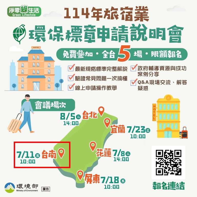 114年旅宿业环保标章申请说明会