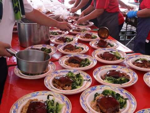 现场总铺师的料理过程