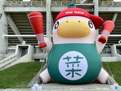 菜奇鸭气偶装置(台南市市场处提供)