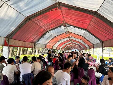 活动现场用餐情况