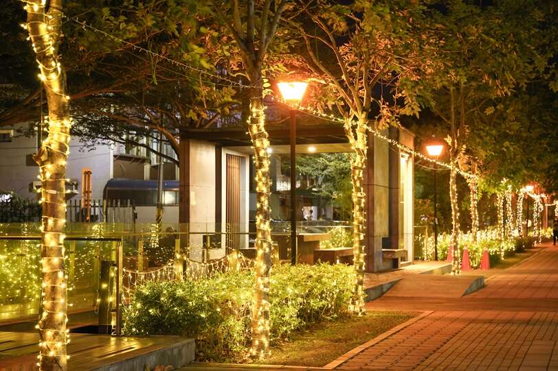 新营绿川廊道灯区