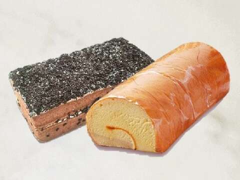 佳湘食品也有古早味与经典口味的长条蛋糕，款式多样，适合作弥月蛋糕或送礼。（佳湘面包提供）