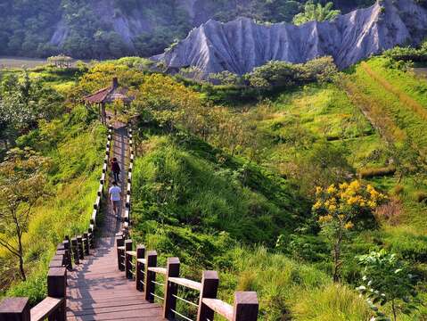 牛埔泥岩水土保持教学园区(历史照片)(图观光旅游局提供)