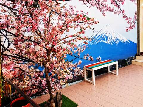 信义街_富士山&樱花造景