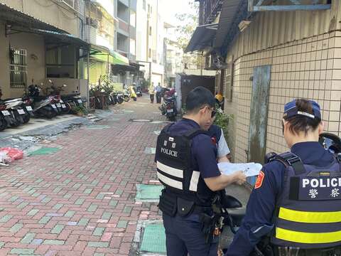 警力深入巷弄执行稽查