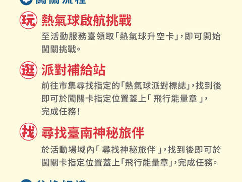台南热气球派对_闯关说明