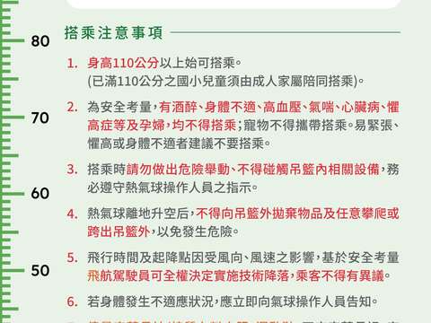 热气球搭乘说明牌1