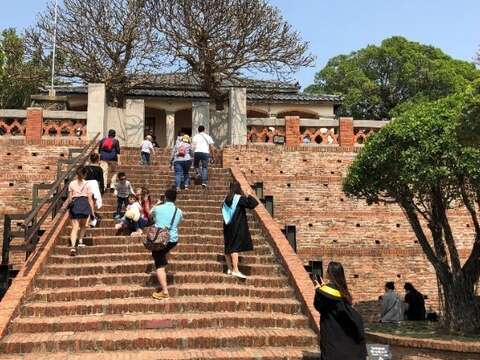 The Central stairway of Anping Old Fort
