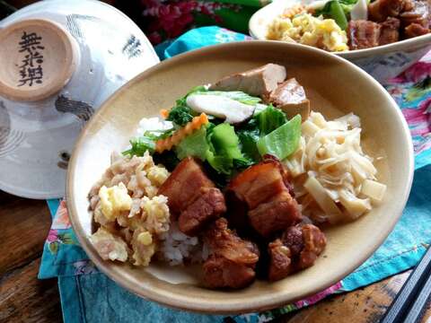 富贵食堂-割稻饭(後壁区公所提供)