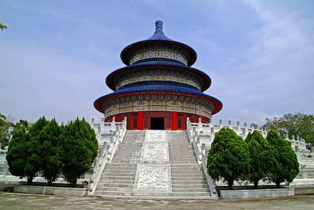 天壇外型仿中國北京天壇高度四分之三比例建造