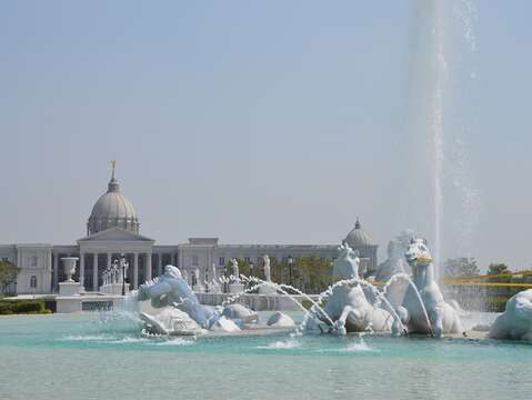  "Chi Mei Museum park outside the museum "