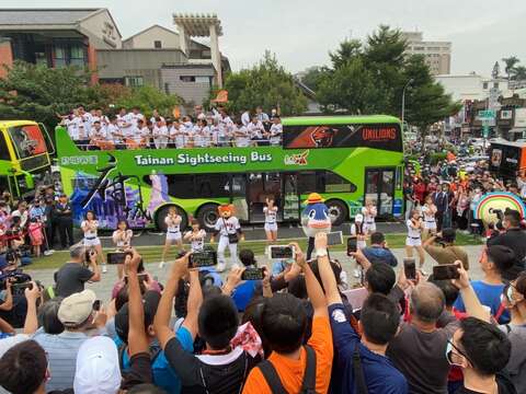 "Team dance performance in front of South American Pavilion"