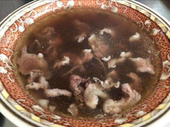 The beef soup